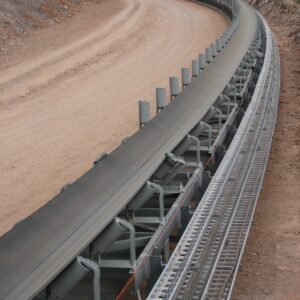 DSI Horizontally Curving Overland Conveyor TB-26 for Los Filos, Goldcorp - 400m radius